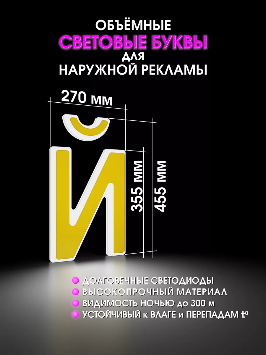 Объемные буквы для вывески
