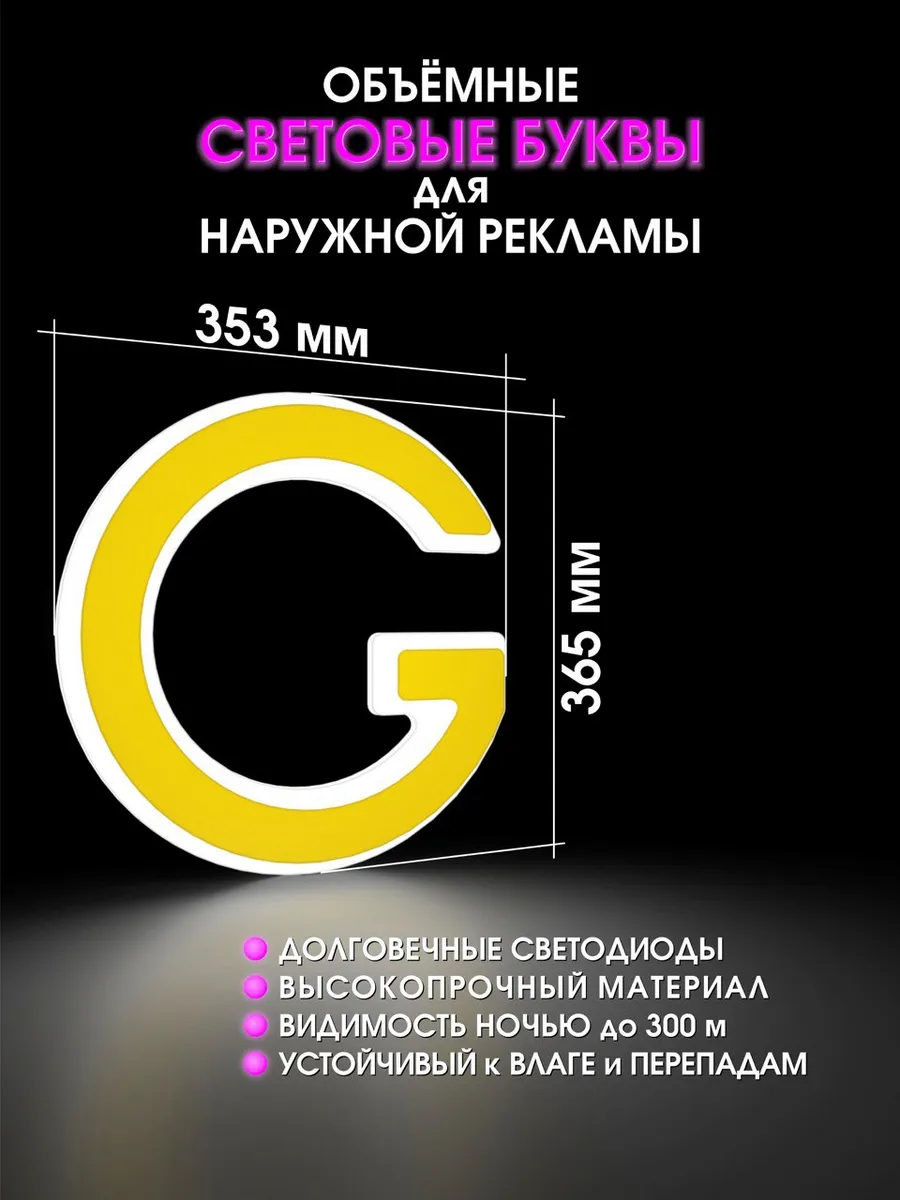 Буквы светодиодные для вывески